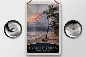 Panneau de voyage en étain, 12x18cm, Grand Cayman, caraïbes, Amérique, île 2