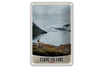 Signe de voyage en étain, 12x18cm, danemark, île féroé, mouton, signe de vacances 1