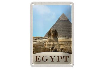 Signe de voyage en étain 12x18cm, pyramide d'egypte et d'afrique, signe de vacances dans le désert 1