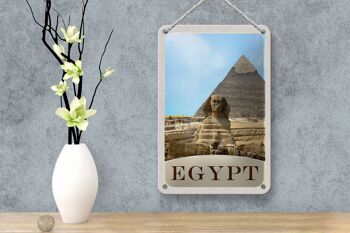 Signe de voyage en étain 12x18cm, pyramide d'egypte et d'afrique, signe de vacances dans le désert 4