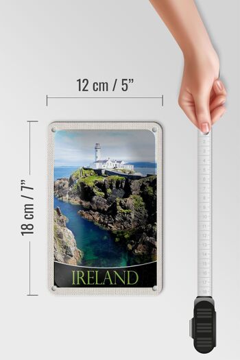 Signe de voyage en étain 12x18cm, signe de mer de l'état de l'île d'irlande d'europe occidentale 5