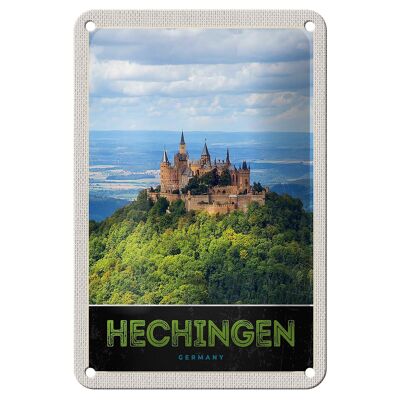 Blechschild Reise 12x18cm Hechingen Aussicht Burg Hohenzollener Schild