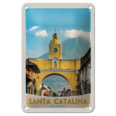 Blechschild Reise 12x18cm Santa Catalina Insel Kalifornien Trip Schild