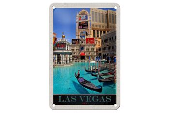 Panneau de voyage en étain 12x18cm, tour en bateau de Las Vegas, panneau américain de Casino américain 1