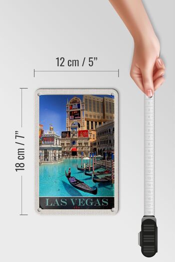 Panneau de voyage en étain 12x18cm, tour en bateau de Las Vegas, panneau américain de Casino américain 5