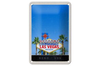 Panneau de voyage en étain, 12x18cm, Las Vegas, Nevada, Amérique, USA, Casino 1