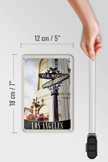 Signe de voyage en étain, 12x18cm, Los Angeles, amérique, états-unis, signe de vacances 5