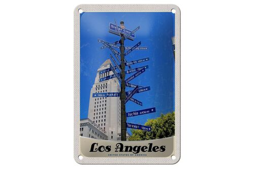 Blechschild Reise 12x18cm Los Angeles USA Amerika Sister Citis Schild