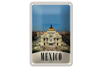 Panneau de voyage en étain 12x18cm, panneau de construction médiéval du mexique, des états-unis et des états-unis 1