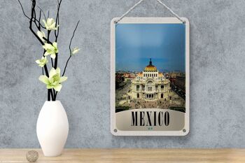 Panneau de voyage en étain 12x18cm, panneau de construction médiéval du mexique, des états-unis et des états-unis 4