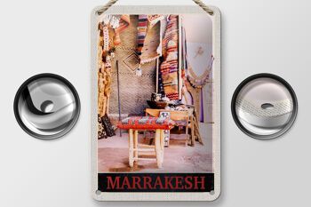 Signe de voyage en étain, 12x18cm, signe de vacances, Culture marrakech maroc 2