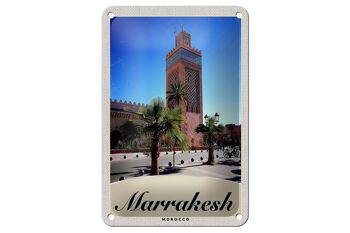 Signe de voyage en étain, 12x18cm, signe de Culture de marrakech, maroc 1