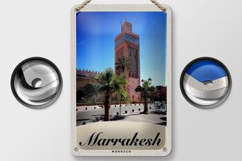 Signe de voyage en étain, 12x18cm, signe de Culture de marrakech, maroc 2