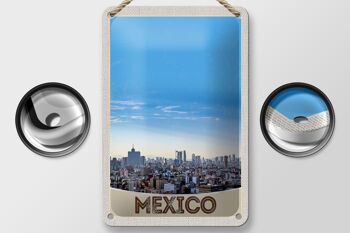 Panneau de voyage en étain, 12x18cm, vue du mexique, amérique, états-unis, signe de vacances 2