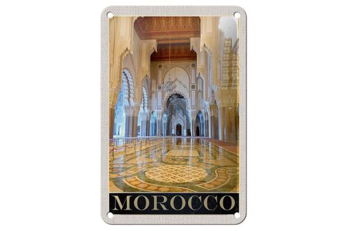 Blechschild Reise 12x18cm Marokko Afrika Medina Urlaub Schild