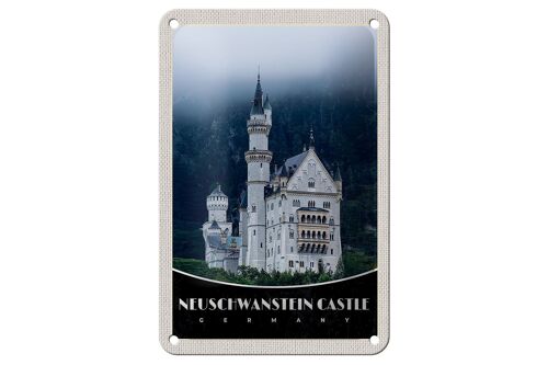 Blechschild Reise 12x18cm Neuschwanstein Schloss Marienbrücke Schild