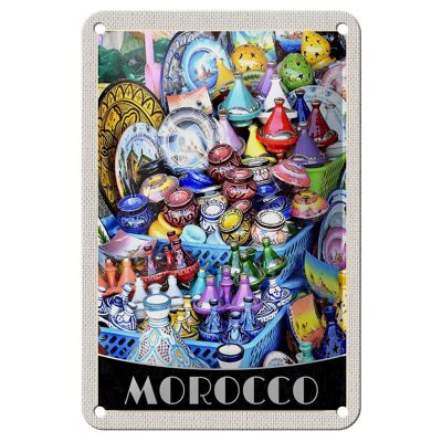 Cartel de chapa de viaje, 12x18cm, Marruecos, África, cultura, cartel Oriental