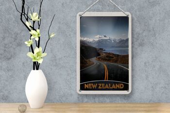 Panneau de voyage en étain, 12x18cm, nouvelle-zélande, route maritime, Nature, vacances 4