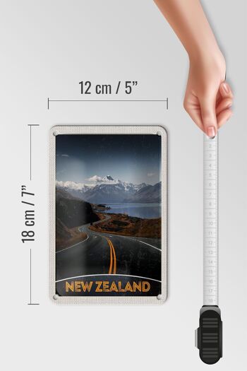 Panneau de voyage en étain, 12x18cm, nouvelle-zélande, route maritime, Nature, vacances 5