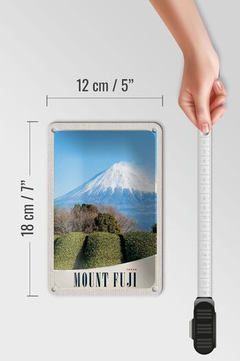 Panneau de voyage en étain, 12x18cm, Mont Fuji, japon, asie, montagnes, signe naturel 5