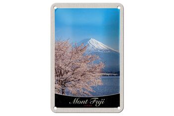 Panneau de voyage en étain, 12x18cm, Mont Fuji, japon, asie, signe d'arbre 1