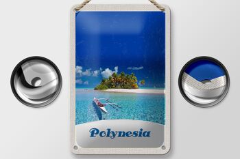 Panneau de voyage en étain, 12x18cm, polynésie, île de rêve, australie, panneau de bateau 2
