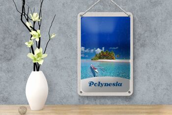 Panneau de voyage en étain, 12x18cm, polynésie, île de rêve, australie, panneau de bateau 4