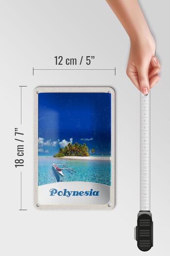 Panneau de voyage en étain, 12x18cm, polynésie, île de rêve, australie, panneau de bateau 5