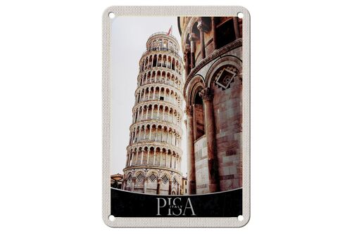 Blechschild Reise 12x18cm Pisa Schiefer Turm Urlaub Architektur Schild