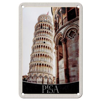Blechschild Reise 12x18cm Pisa Schiefer Turm Urlaub Architektur Schild