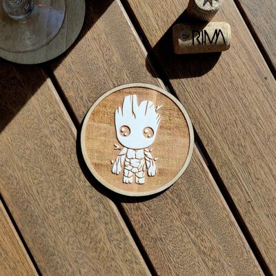 Baby Groot Wood Coaster - Cadeau de pendaison de crémaillère - Gardiens de la Galaxie