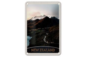 Panneau de voyage en étain, 12x18cm, montagne de nouvelle-zélande, île, ville, panneau de rue 1