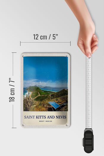 Signe de voyage en étain, 12x18cm, signe de l'île américaine de Saint-Kitts-et-Nevis 5