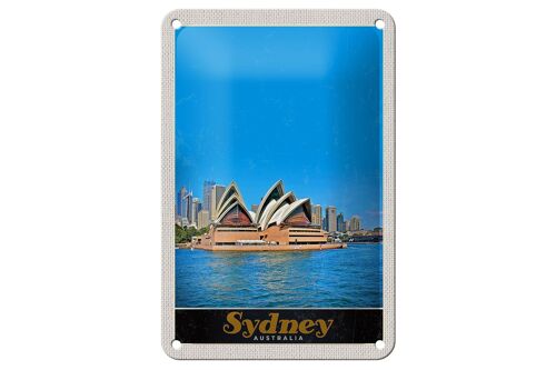 Blechschild Reise 12x18cm Sydney Australien Oper Haus Urlaub Schild