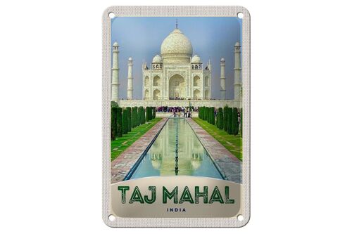 Blechschild Reise 12x18cm Taj Mahal Agra Dekoration