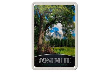Panneau de voyage en étain, 12x18cm, Yosemite America, arbres naturels, montagnes 1