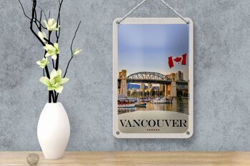 Panneau de voyage en étain, 12x18cm, panneau de vacances, pont maritime de Vancouver Canada 4