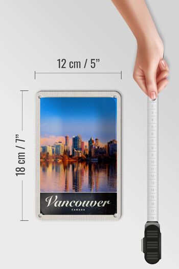 Panneau de voyage en étain 12x18cm, panneau de vacances de grande hauteur, Vancouver, Canada, mer 5