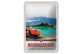 Panneau de voyage en étain, 12x18cm, panneau de construction de bateau, lac de Brienz, suisse 1