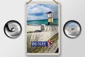 Panneau de voyage en étain 12x18cm, panneau de vacances pour sauveteur de plage de la mer baltique 2
