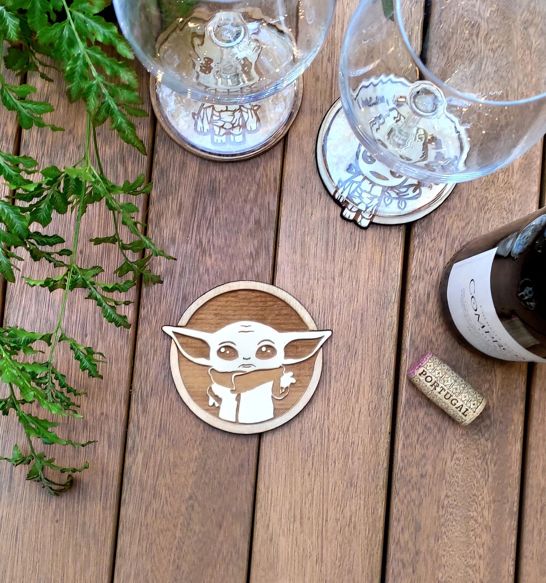 Buy wholesale Baby Yoda Wood Coaster Star Wars The Mandalorian