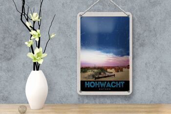 Panneau de voyage en étain, 12x18cm, panneau de plage de la mer baltique Hochwacht 4