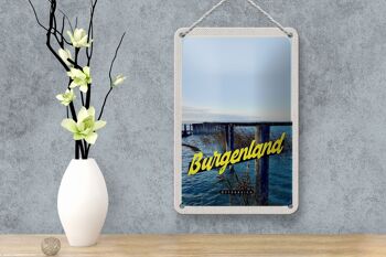 Panneau de voyage en étain, 12x18cm, Burgenland, autriche, signe de vacances à la plage 4