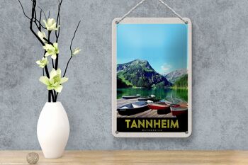 Panneau en étain voyage 12x18cm, panneau de randonnée dans la nature de Tannheim autriche 4