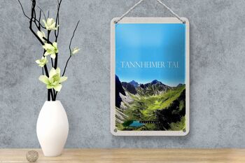 Panneau de voyage en étain, 12x18cm, vallée de Tannheimer, autriche, montagnes, panneau naturel 4
