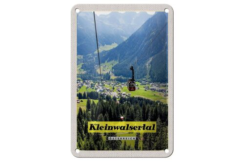 Blechschild Reise 12x18cm Kleinwalsertal Österreich Gondel Natur Schild