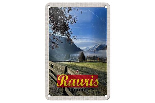 Blechschild Reise 12x18cm Rauris Tal Österreich wandern Natur Schild