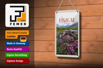 Panneau de voyage en étain, 12x18cm, Pinzgau, autriche, fleurs, Nature, montagnes 3