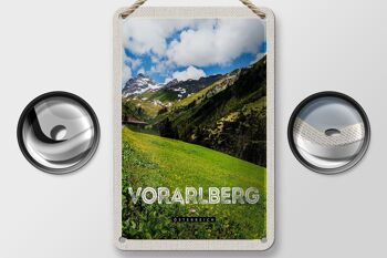 Panneau de voyage en étain 12x18cm, panneau naturel des forêts du Vorarlberg autriche 2