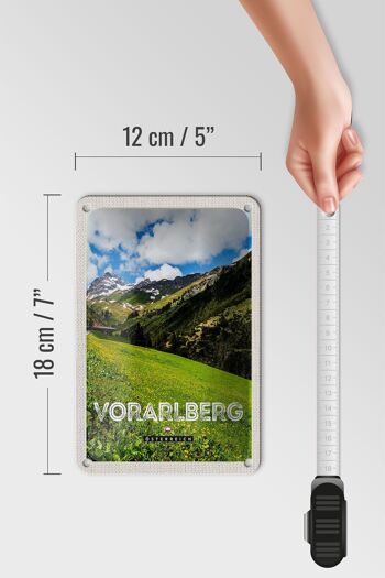 Panneau de voyage en étain 12x18cm, panneau naturel des forêts du Vorarlberg autriche 5